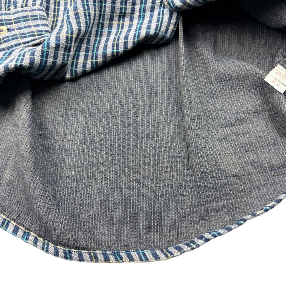 Carbon2Cobalt Mens XXL Blue Plaid Cotton Button Down Shirt 133692 NWT - Picture 4 of 10
